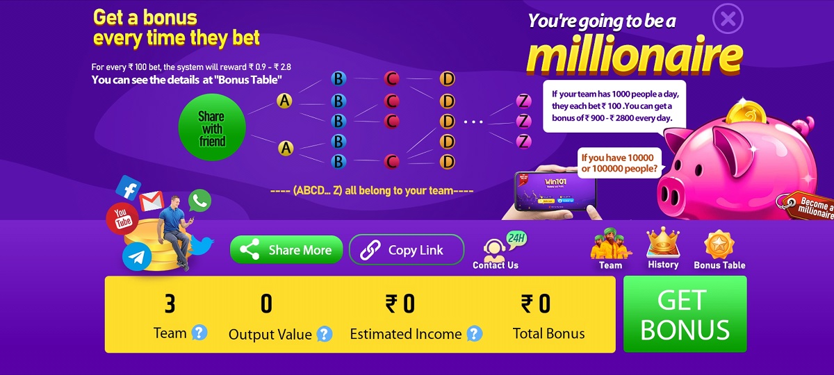 How To Refer And Earn In Teenpatti Win 101