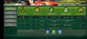 Invite Friends And Earn Money in Rollie Rummy