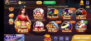 Available Game IN Teen Patti Gold App
