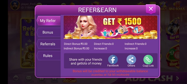 How To Refer & Earn With Rummy Baba App