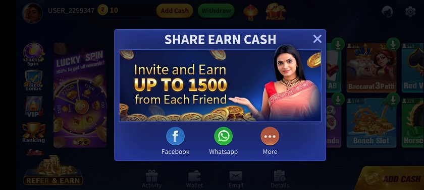 What Is Bonus Pot Features - How to Get 1501Rs 3 Patti Big Big