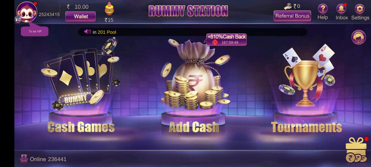 Available Game IN Rummy Station App