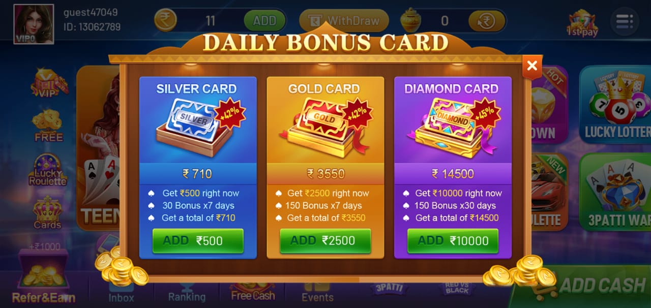 Invite Friends And Earn Money By Teen Patti Lin