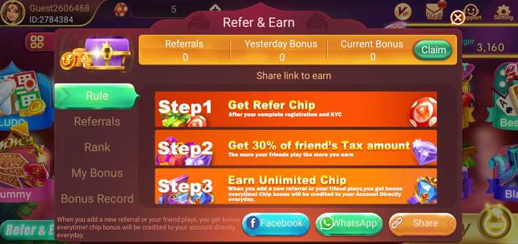 Step To Invite Your Friends in Rummy Ola