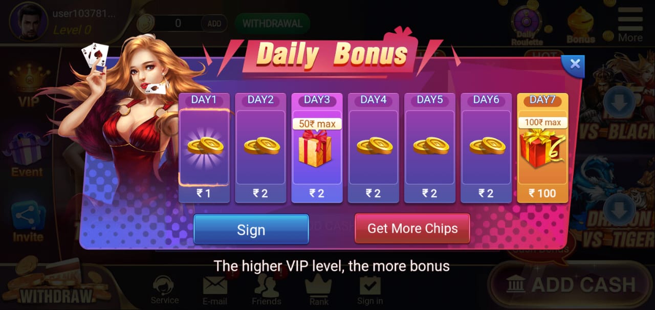 How to Collect Daily Bonus Rummy Rich Win Apk