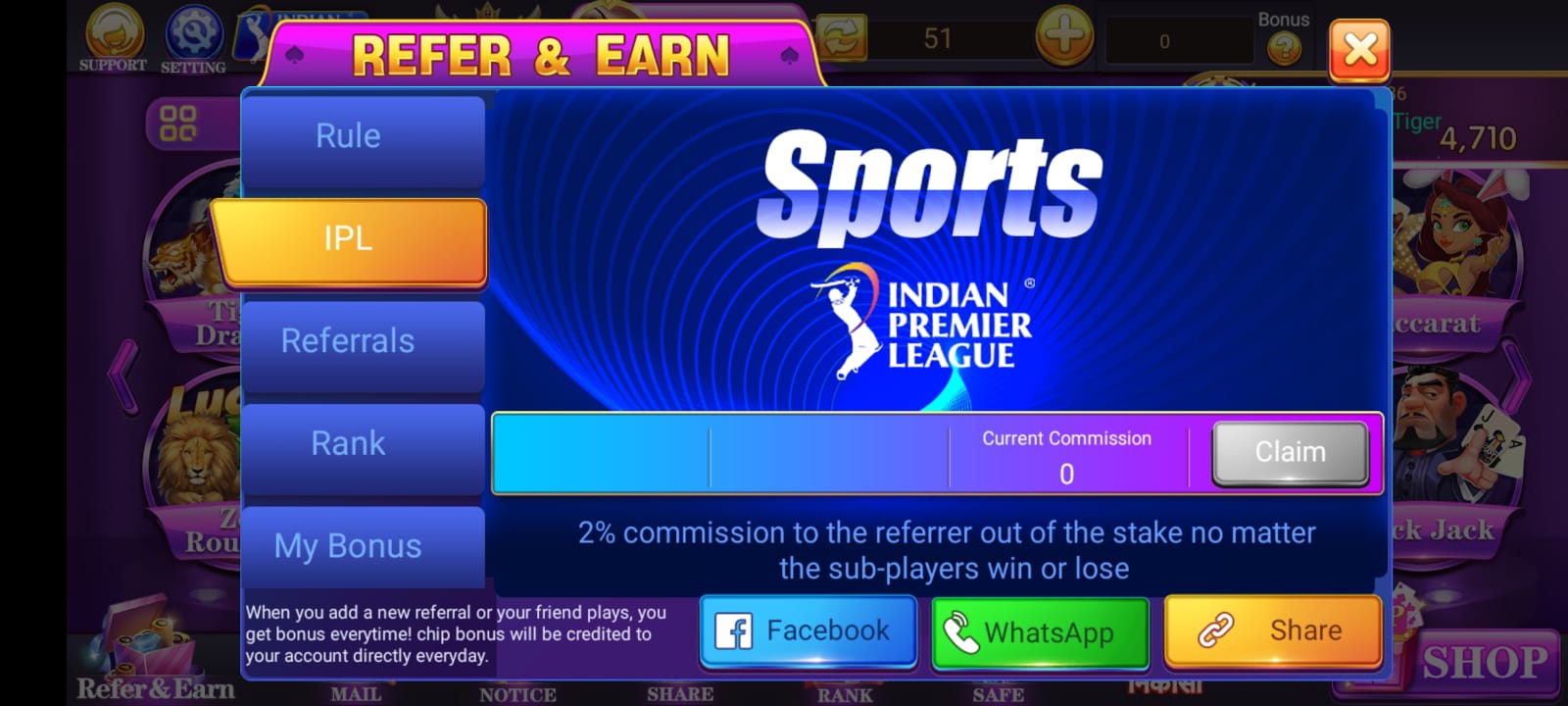IPL Bonus Share Holy Rummy & Win 10 Lakh Every Daily