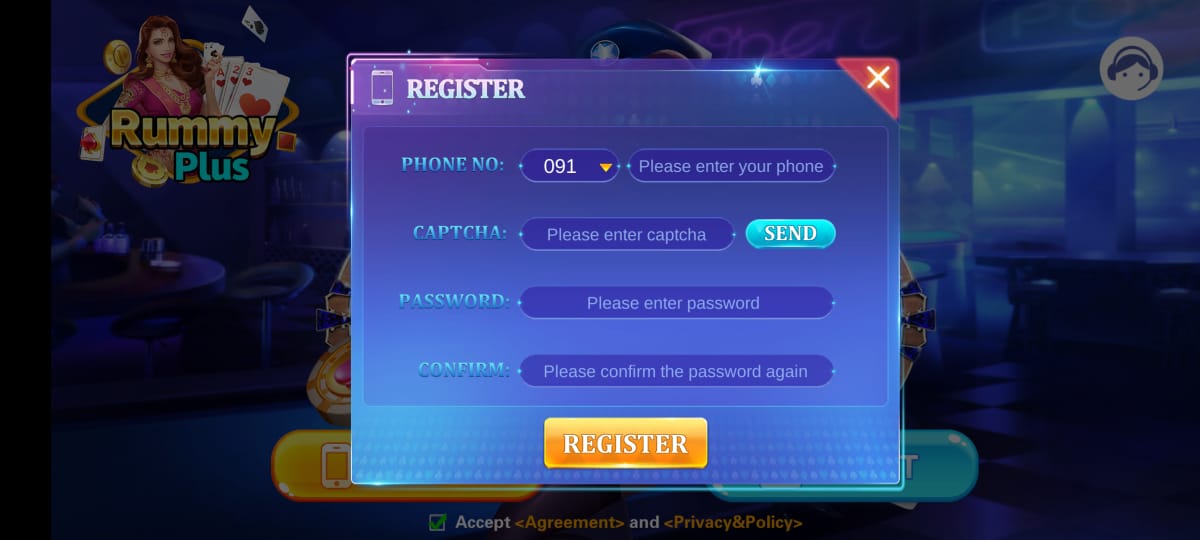 How To Register In Rummy Plus App