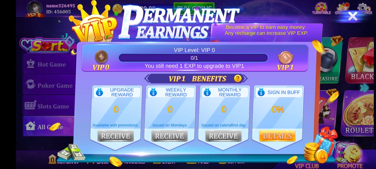Become A VIP User And Get More Bonus