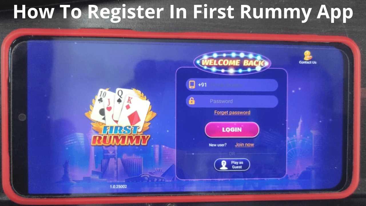 How To Register In First Rummy App