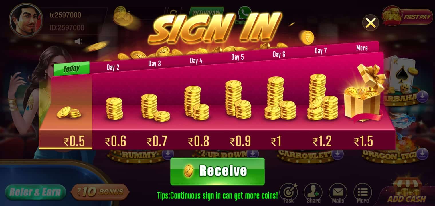  How Can in Get Sign IN Bonus Trip Teen Patti