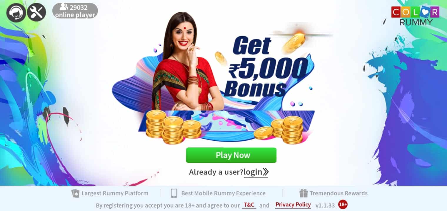 How To Play Game IN Color Rummy App & Get 5000 Bonus
