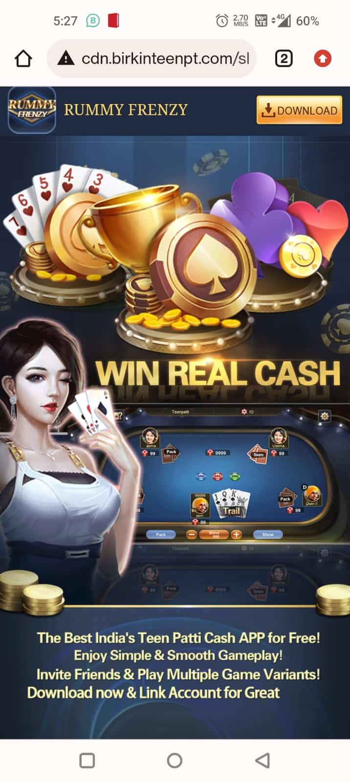 Feature Of Rummy Frenzy Apk
